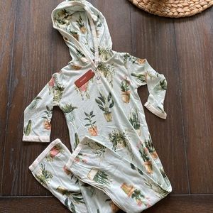 Milkbarn one piece with hood 12-18 months